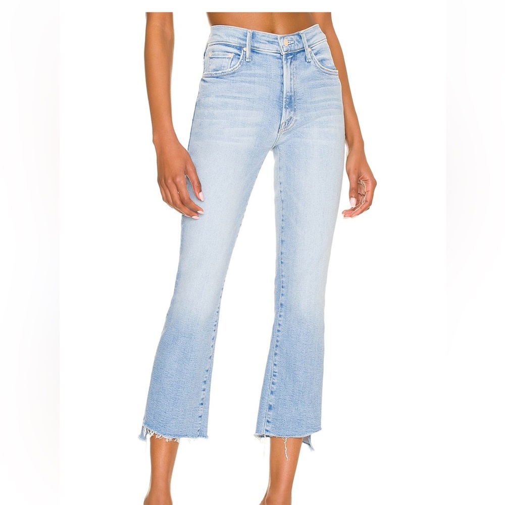 MOTHER Insider Crop Fray Jeans Size 25